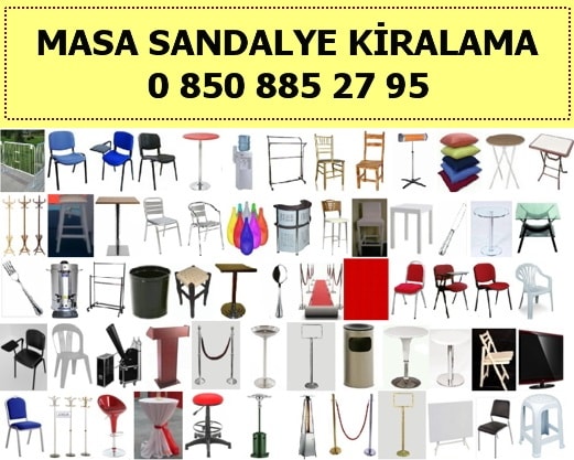 İstanbul Masa Sandalye kiralama
